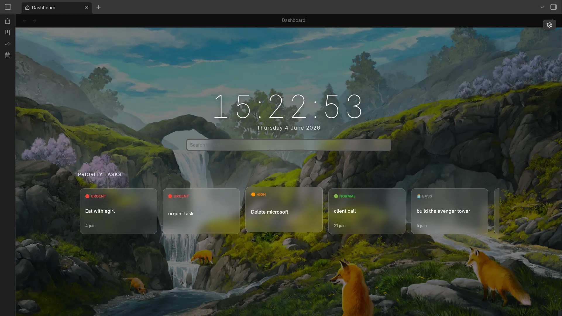 Harmony Dashboard Hub View