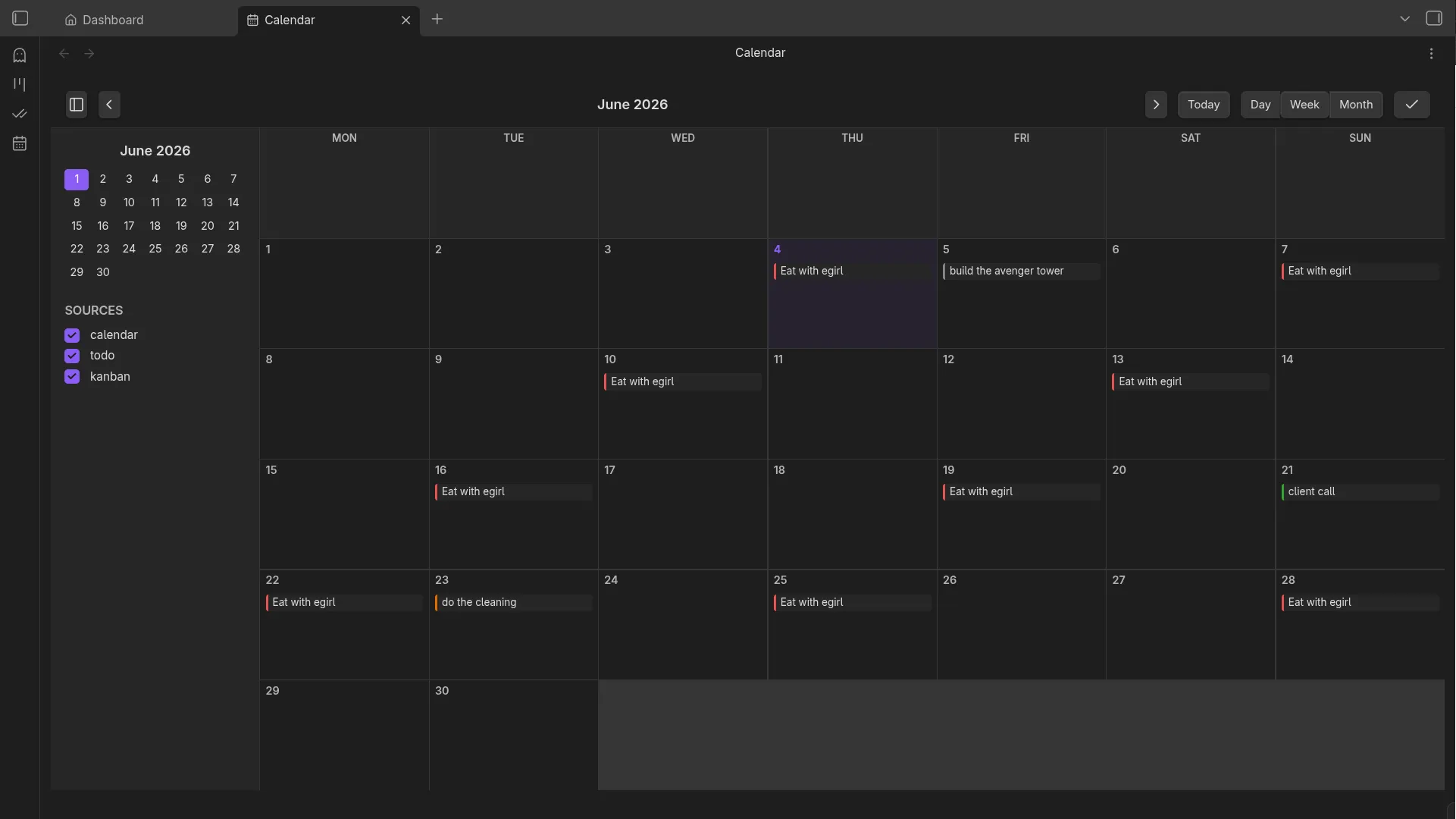 Better Calendar View