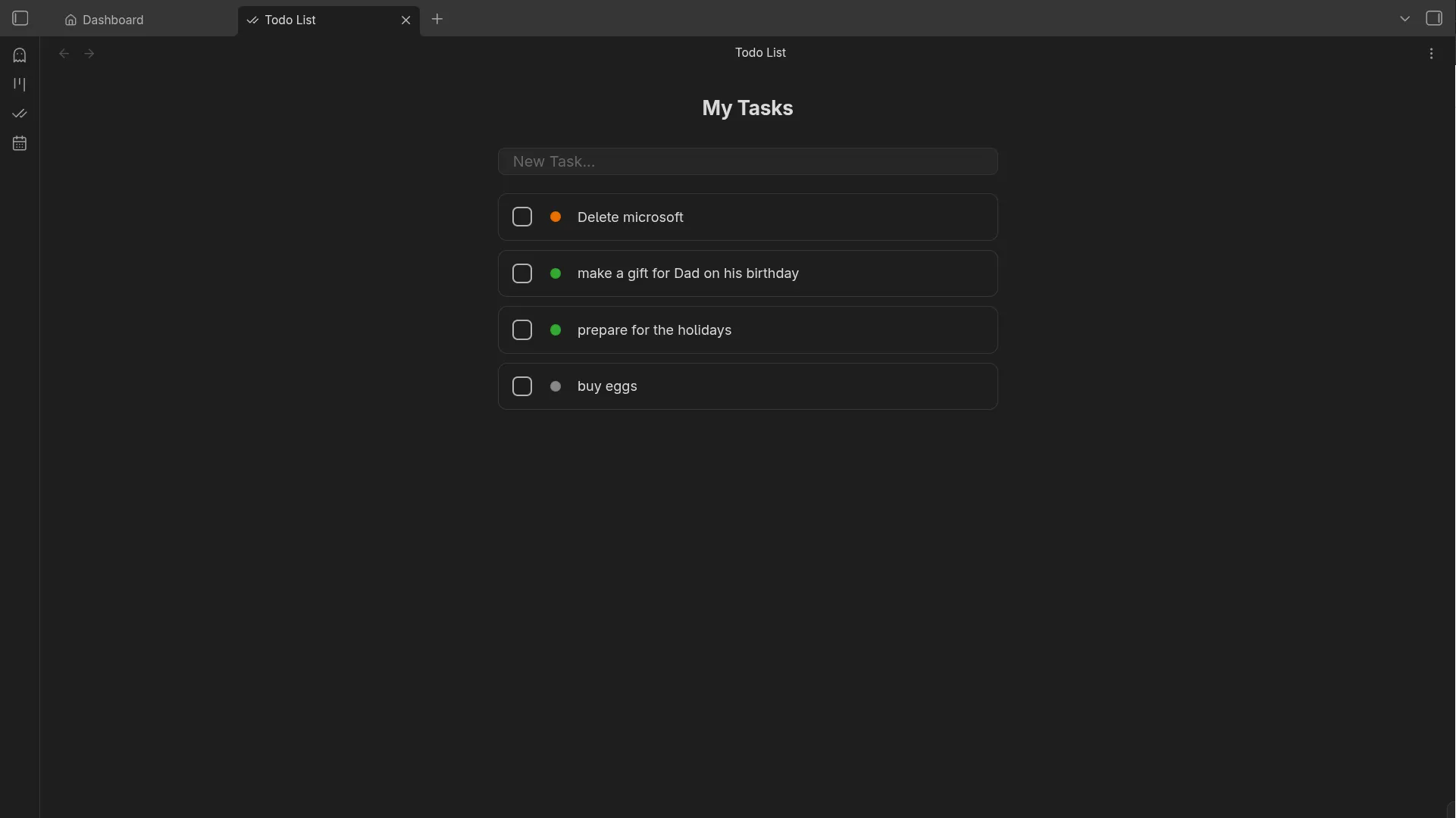 Minimalist Todo Module Matrix